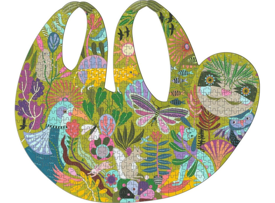 DJECO Obrysové puzzle Lenochod 500 dílků