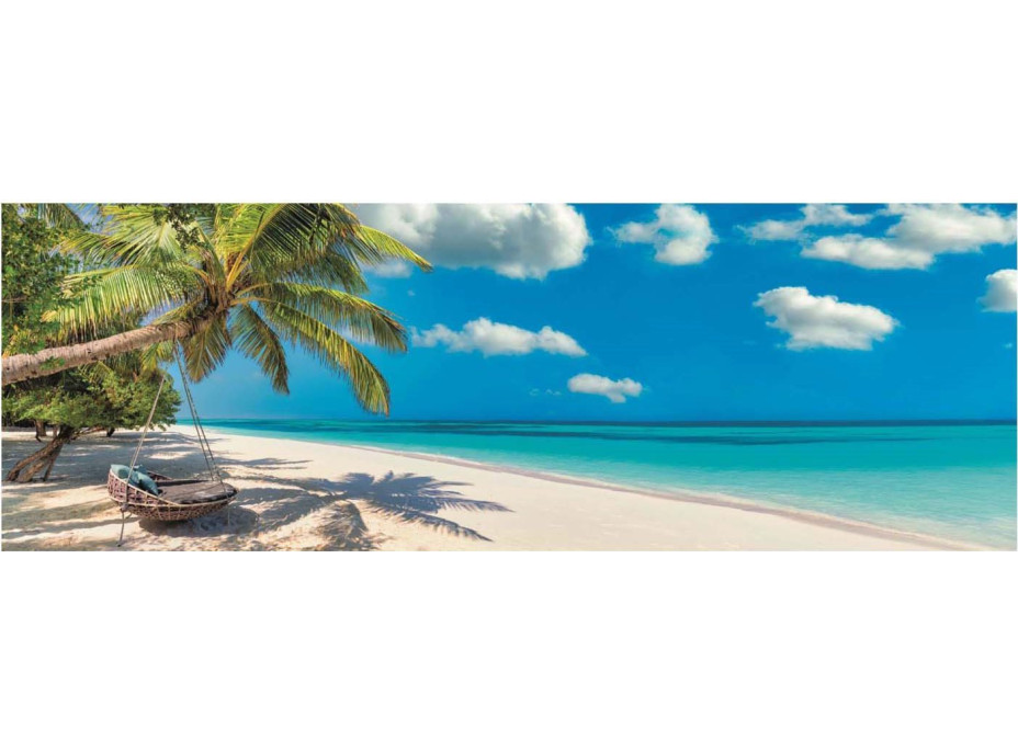 CLEMENTONI Panoramatické puzzle Houpačka u oceánu 1000 dílků