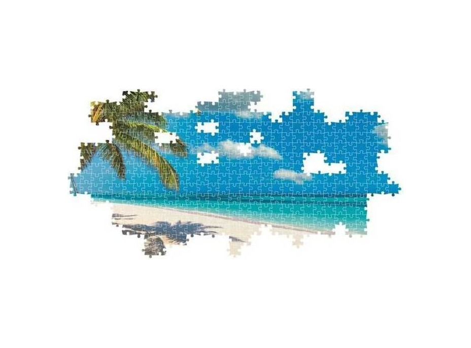 CLEMENTONI Panoramatické puzzle Houpačka u oceánu 1000 dílků