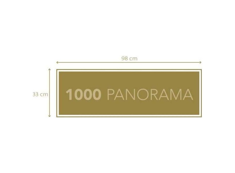 CLEMENTONI Panoramatické puzzle Houpačka u oceánu 1000 dílků