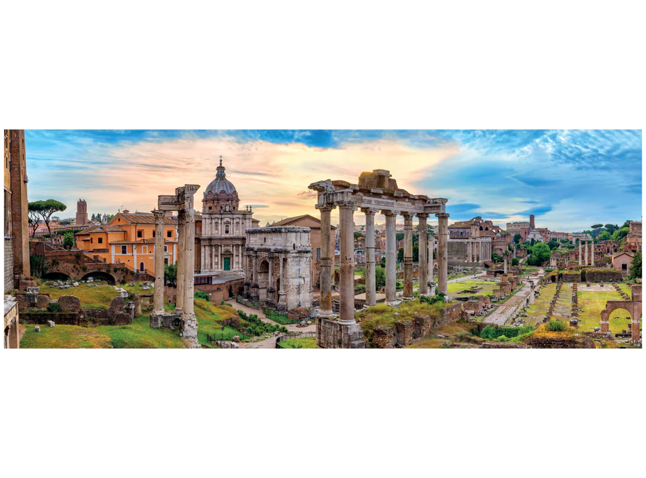 CLEMENTONI Panoramatické puzzle Soumrak nad věčným městem 1000 dílků