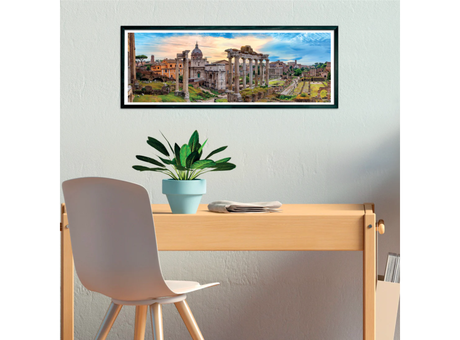 CLEMENTONI Panoramatické puzzle Soumrak nad věčným městem 1000 dílků