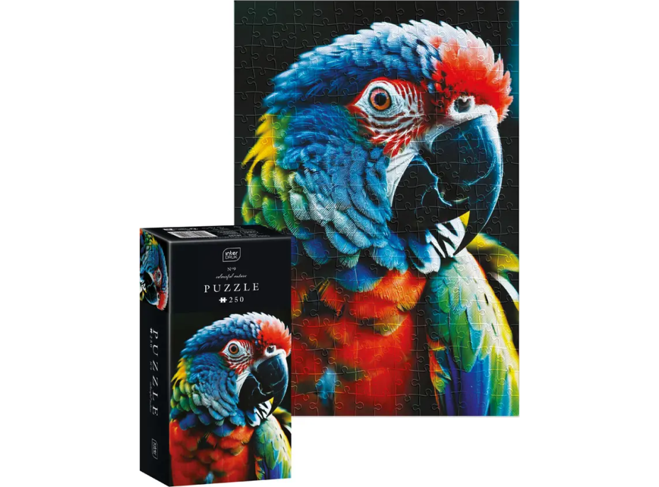 INTERDRUK Puzzle Colorful Nature: Papoušek 250 dílků
