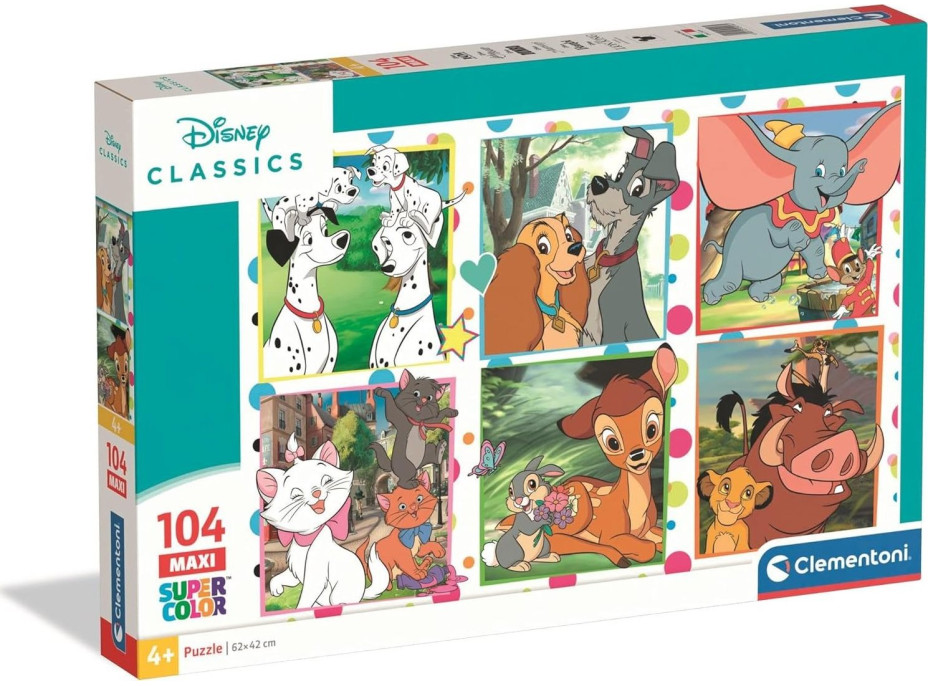 CLEMENTONI Puzzle Disney MAXI 104 dílků