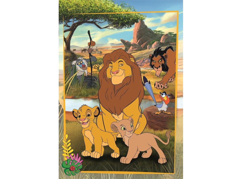 CLEMENTONI Puzzle Lví král MAXI 60 dílků