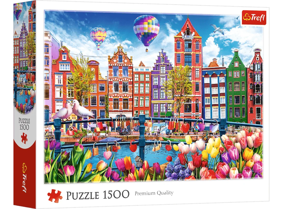 TREFL Puzzle Barevný Amsterdam 1500 dílků