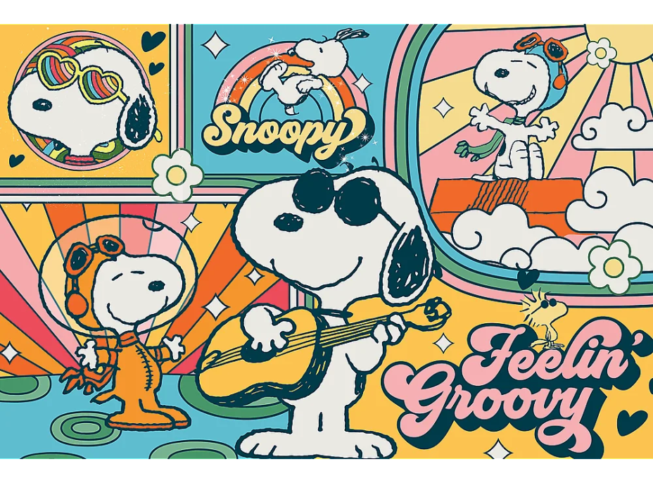 TREFL Puzzle Zábavný svět Peanuts 300 dílků