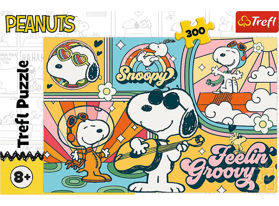 TREFL Puzzle Zábavný svět Peanuts 300 dílků