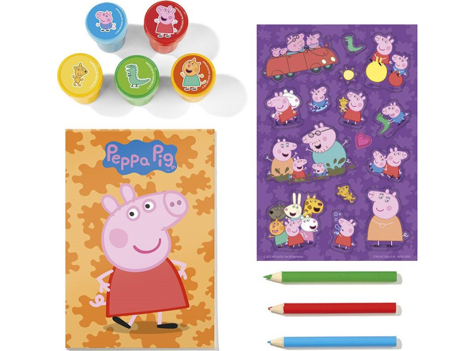Sada razítek Prasátko Peppa s doplňky