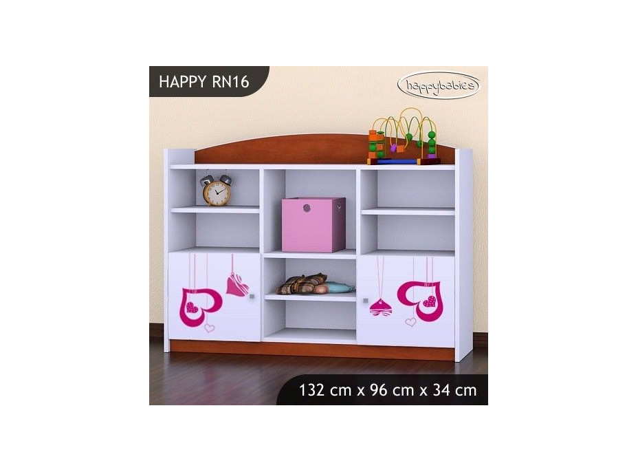 Dětský úložný regál FALL IN LOVE - TYP 16