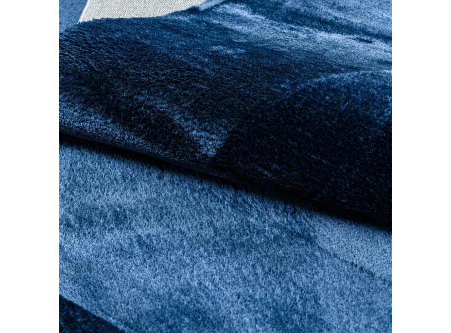 Kusový koberec Visco Rabbit Dark blue 10