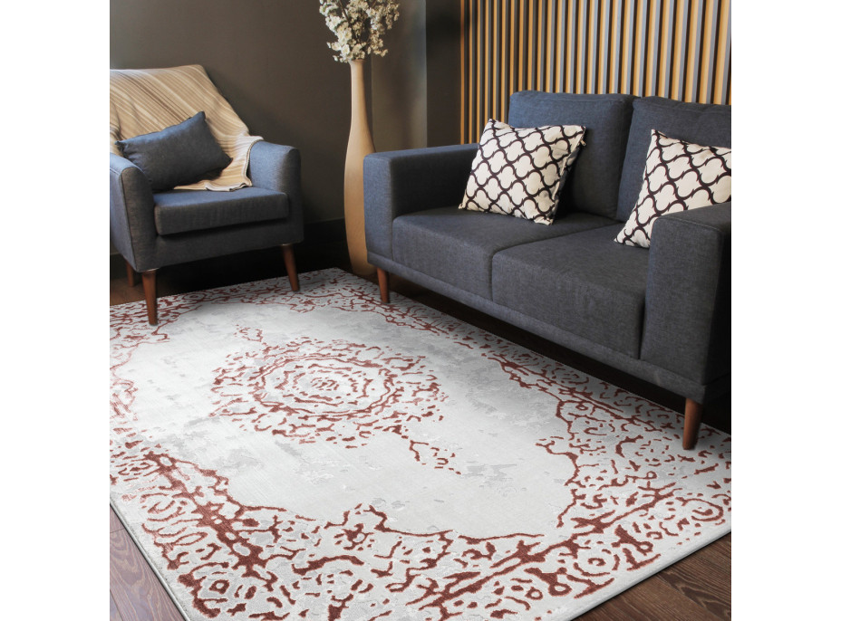 Kusový koberec Allure 1961 white/pink