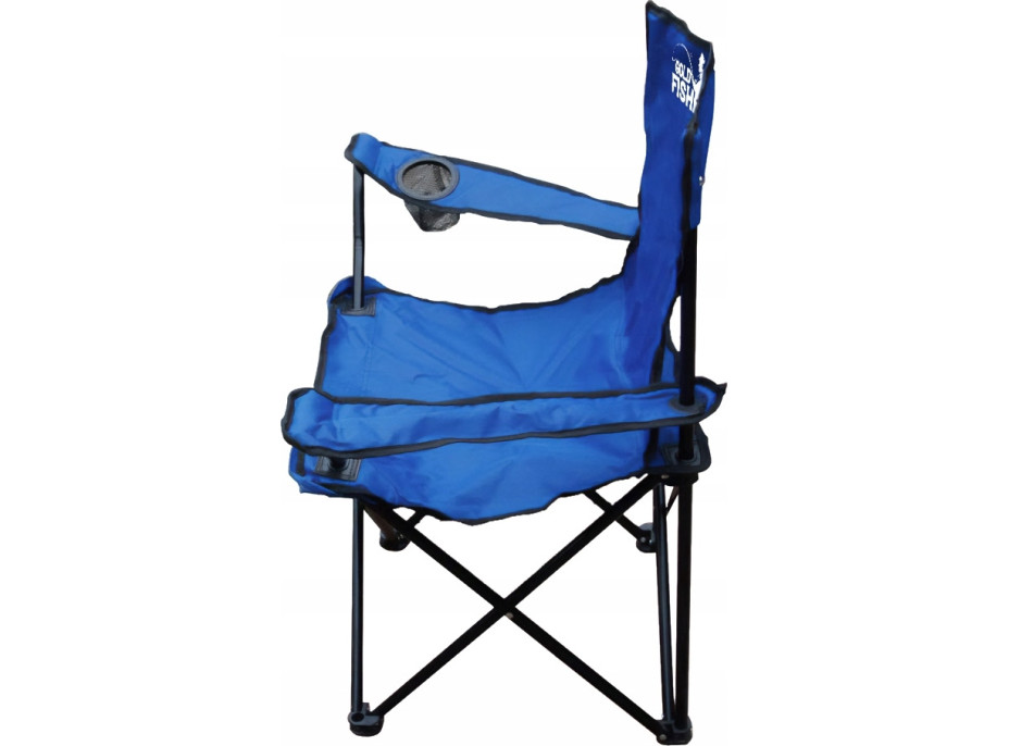 Skládací rybářská židle HUGO - modrá