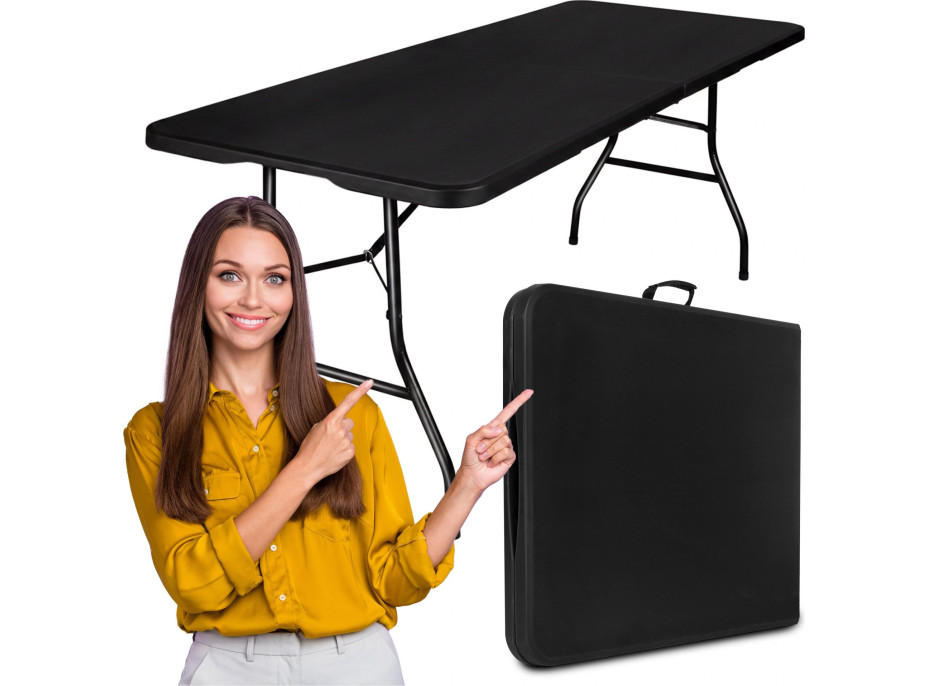 Cateringový stůl BALI BLACK 180 cm - černý