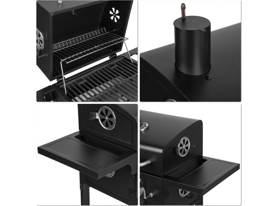 Gril na dřevěné uhlí FERRO s litinovým roštem