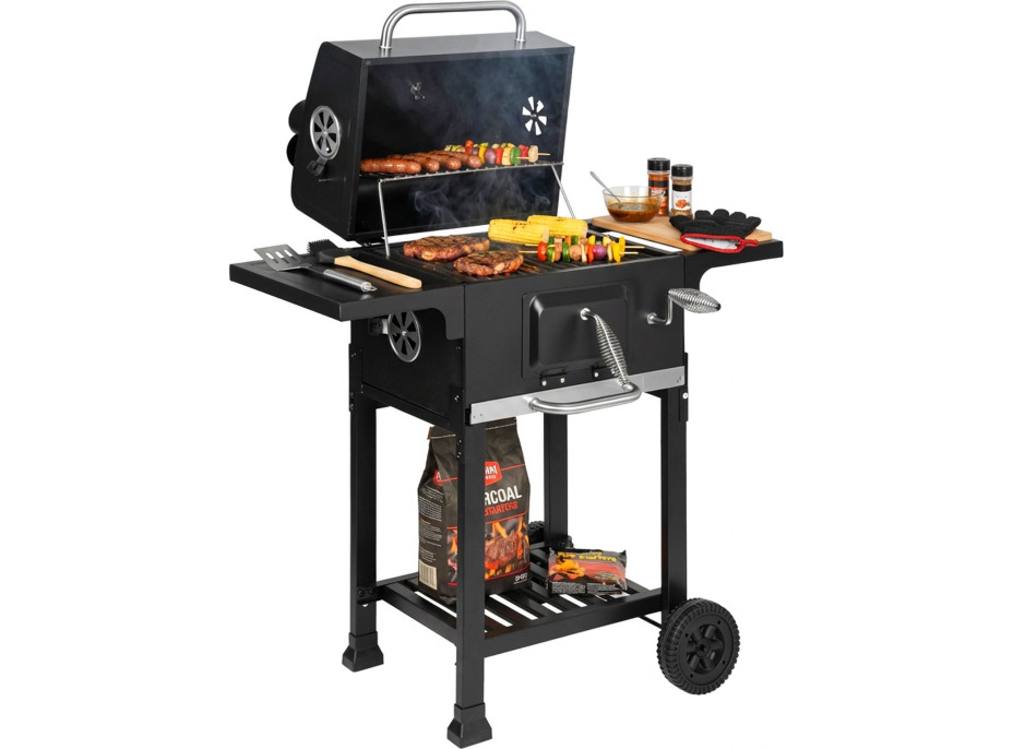 Gril na dřevěné uhlí FERRO s litinovým roštem