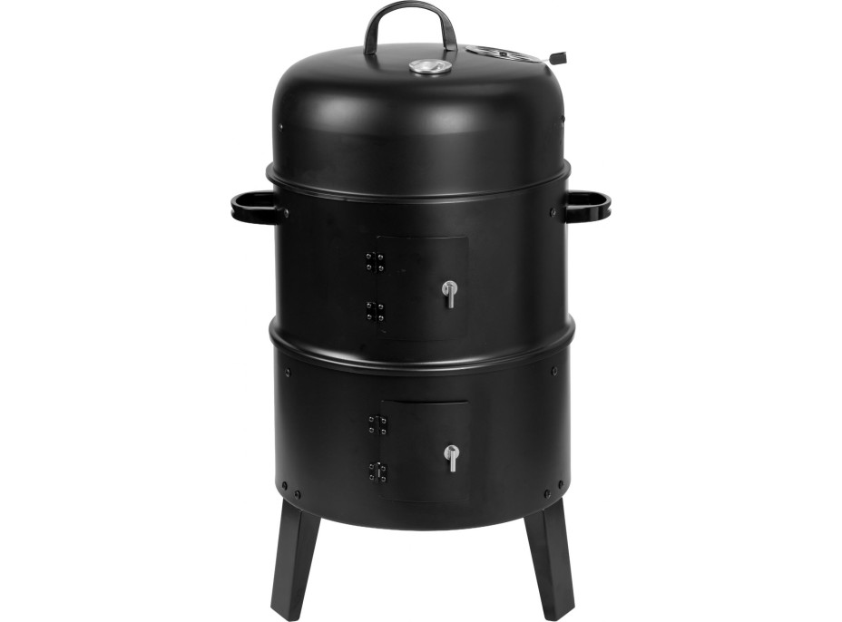 Gril na dřevěné uhlí s udírnou FUMARO