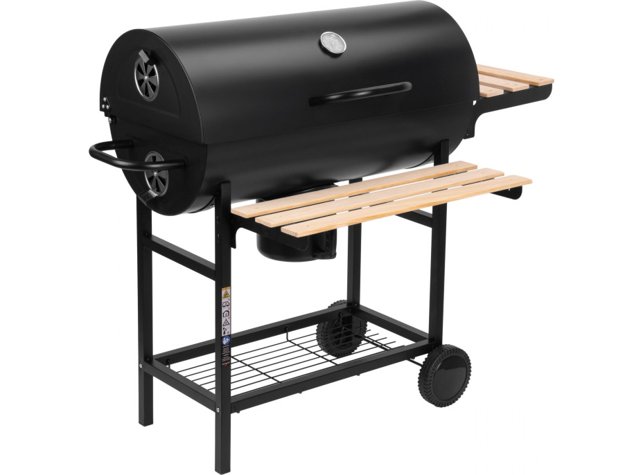 Zahradní gril na dřevěné uhlí BAREL WOOD se 2 rošty