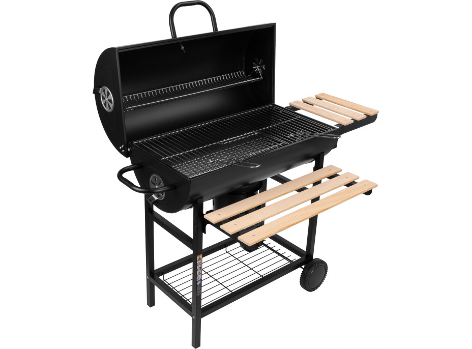 Zahradní gril na dřevěné uhlí BAREL WOOD se 2 rošty