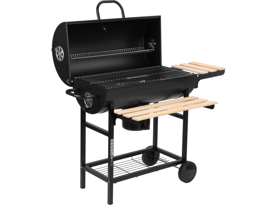 Zahradní gril na dřevěné uhlí BAREL WOOD se 2 rošty