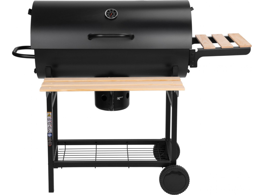Zahradní gril na dřevěné uhlí BAREL WOOD se 2 rošty