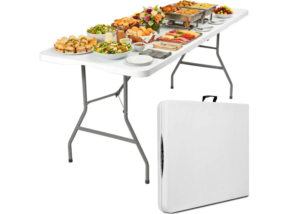 Cateringový stůl BUFET WHITE 200x90 cm - bílý