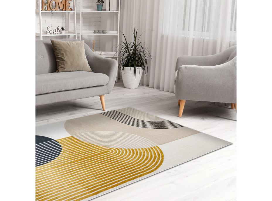 Kusový koberec Fusion 0240 cream/yellow