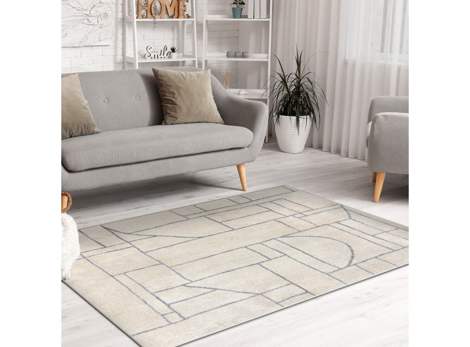 Kusový koberec Fusion 0806 cream/l. grey