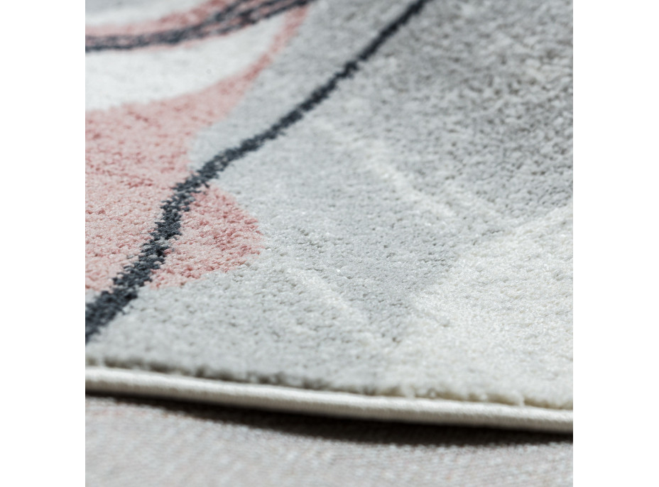 Kusový koberec Fusion 5868 white/dark pink