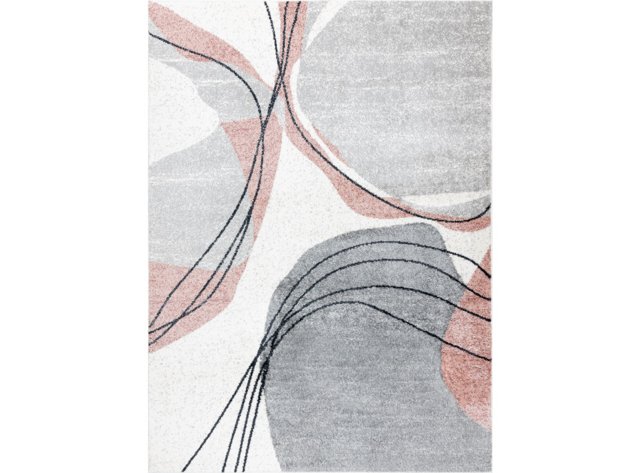 Kusový koberec Fusion 5868 white/dark pink