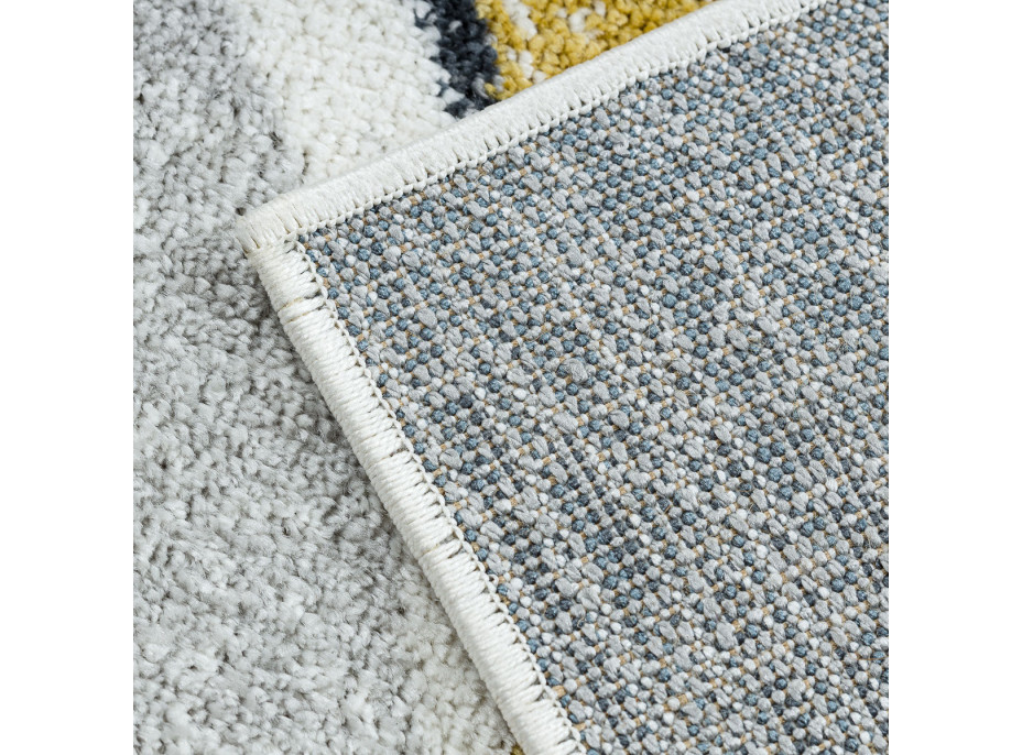 Kusový koberec Fusion 5868 white/yellow