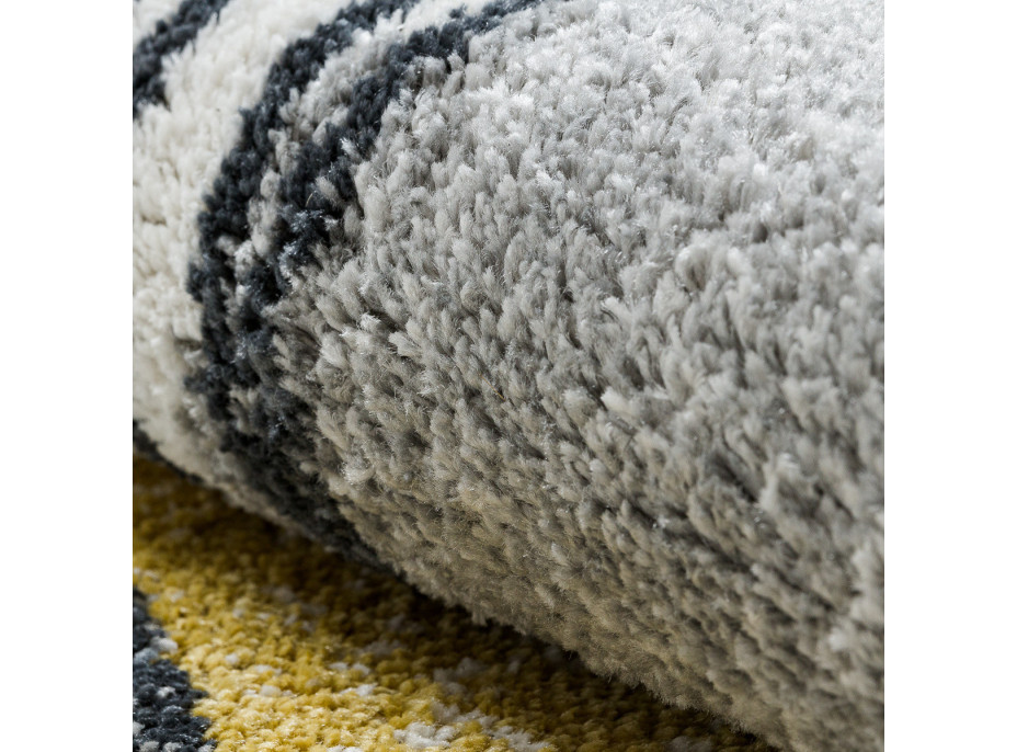 Kusový koberec Fusion 5868 white/yellow