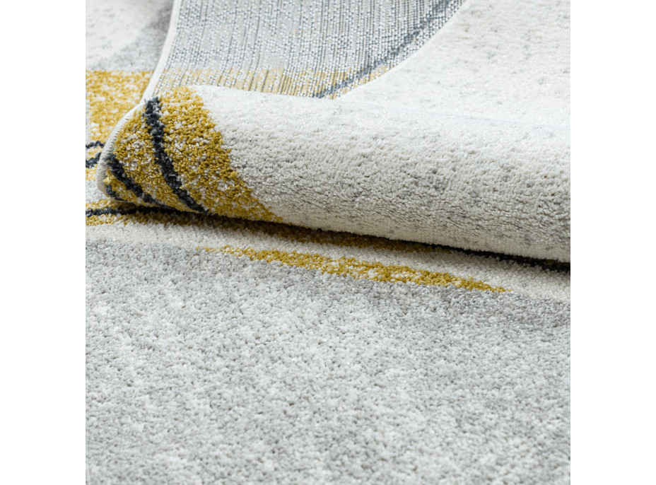 Kusový koberec Fusion 5868 white/yellow