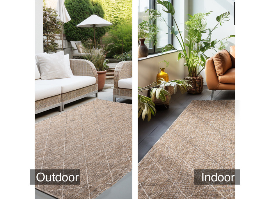 Kusový koberec Zagora 4512 Beige – na ven i na doma