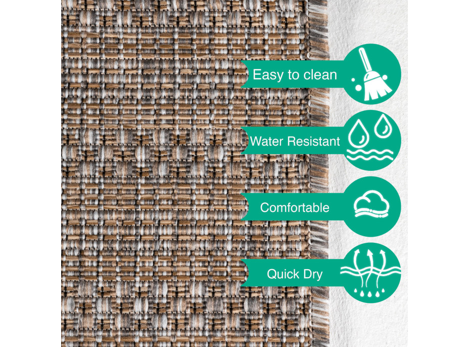 Kusový koberec Zagora 4513 Beige – na ven i na doma