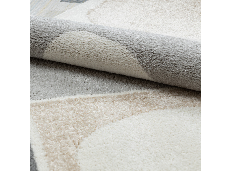 Kusový koberec Fusion 0213 white/yellow