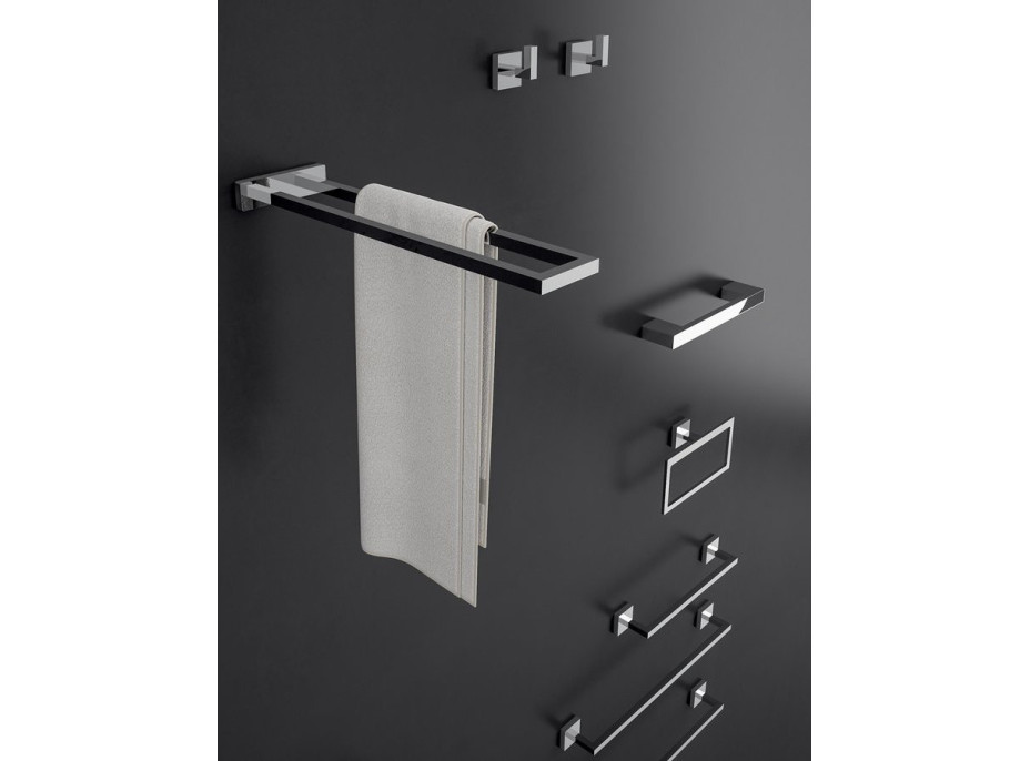 Gedy ELBA WC štětka závěsná, mléčné sklo, chrom A033313