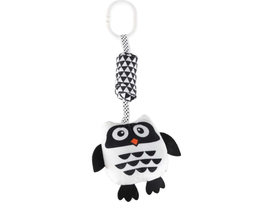 Senzorické kontrastní chrastítko - Sova