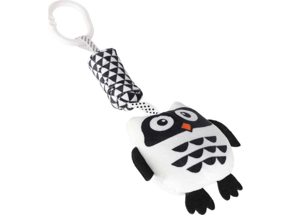 Senzorické kontrastní chrastítko - Sova