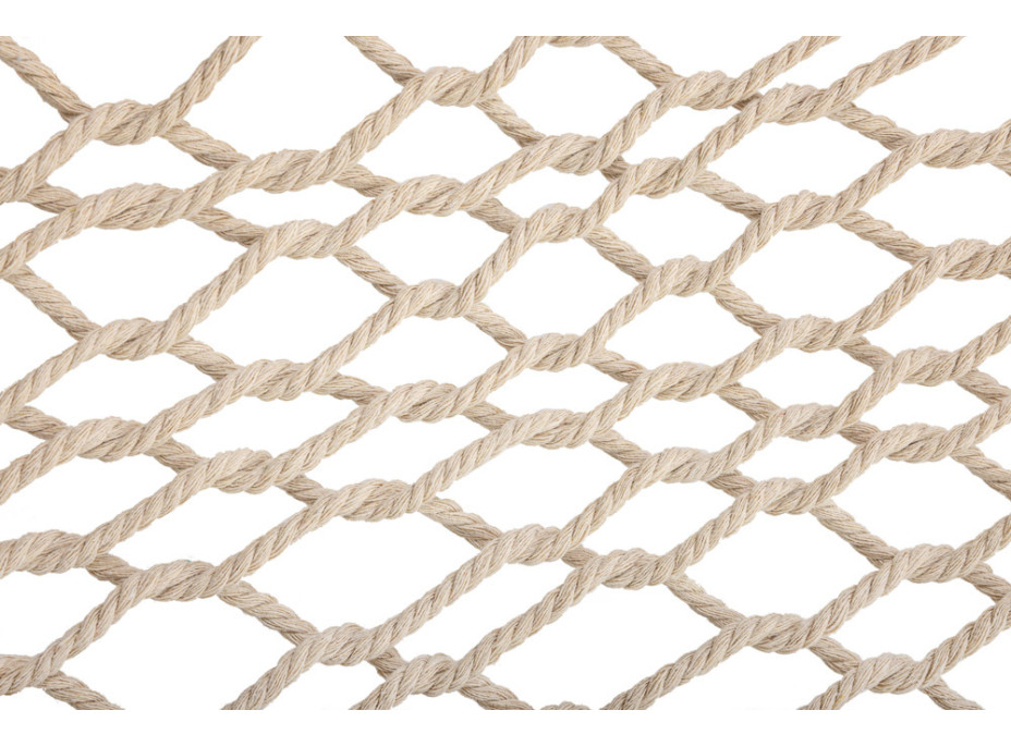 Zahradní houpací síť BOHO se střapci - 200 cm - ecru