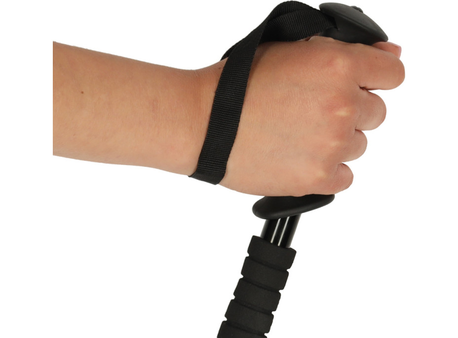 Nordic walking hole skládací 2 kusy - černé