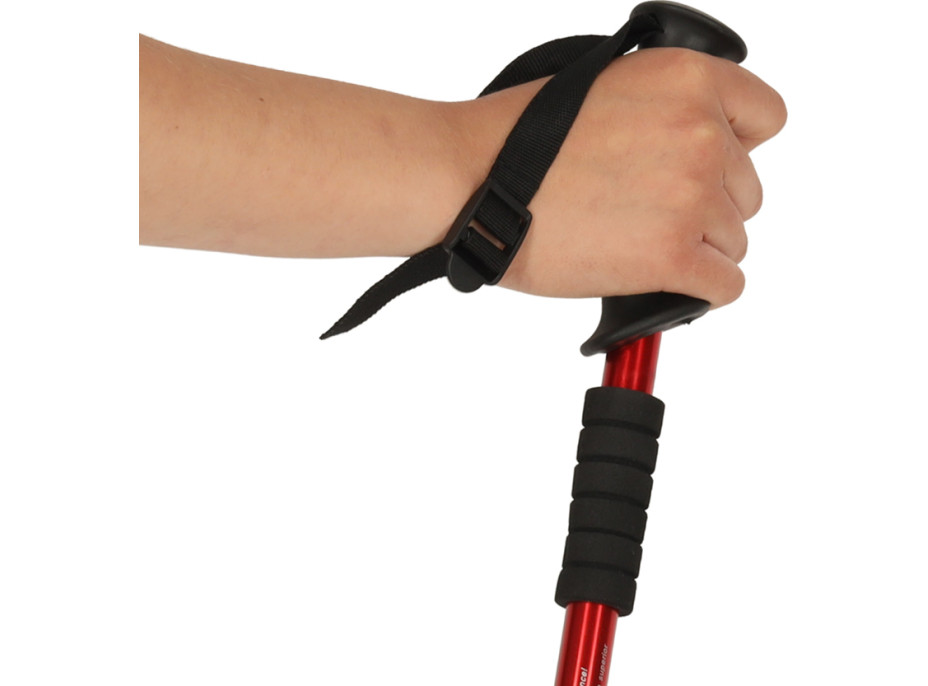 Nordic walking hole skládací 2 kusy - červené