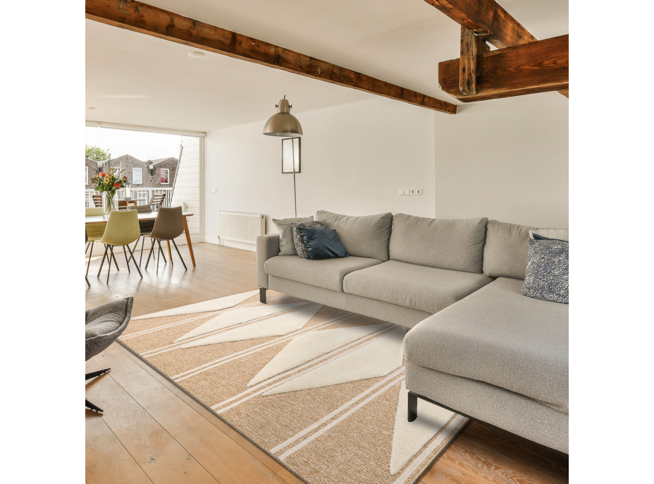 Kusový koberec Spark 0698A beige/cream