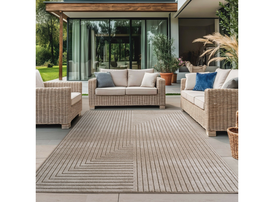 Kusový koberec Nova 1202 beige - na ven i na doma