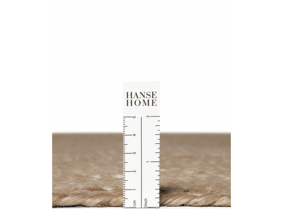 Kusový koberec Jute Braided 106006 Grey Brown ovál