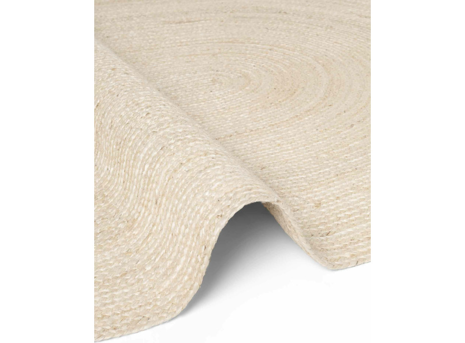 Kusový koberec Jute Braided 106007 Ivory ovál