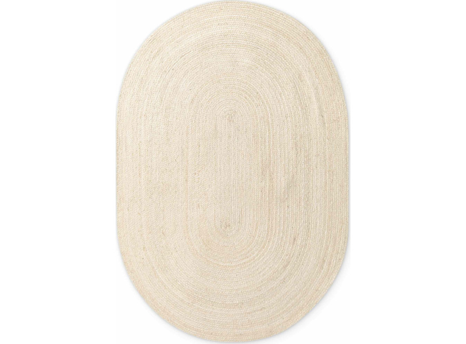 Kusový koberec Jute Braided 106007 Ivory ovál