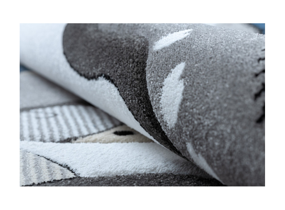 Dětský kusový koberec Petit Farm animals blue, 120x170 cm