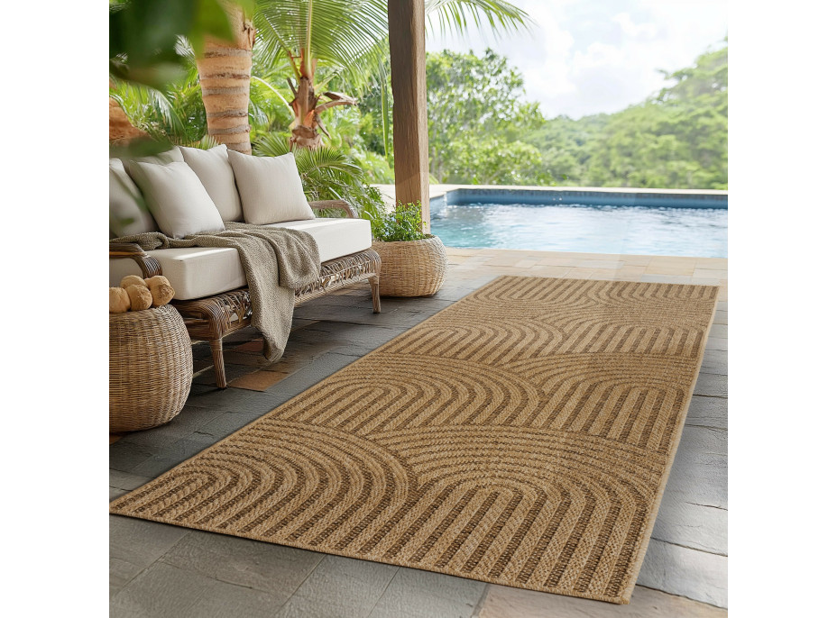 Kusový koberec Timber 1401 beige - na ven i na doma