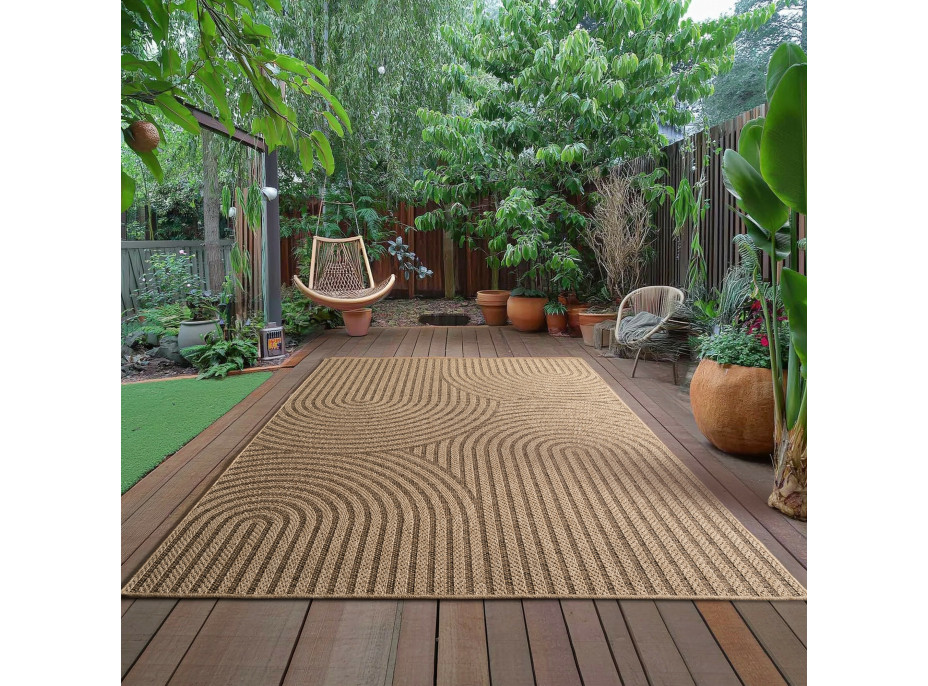 Kusový koberec Timber 1401 beige - na ven i na doma